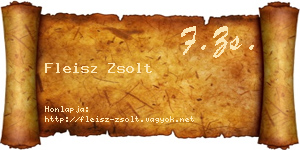 Fleisz Zsolt névjegykártya